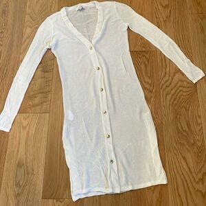 Loft XS lightweight knit sheer duster sweater